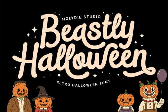 Beastly Halloween Font: Retro Charm for Modern Web Design