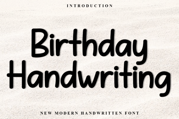 Birthday Handwriting Font for Modern Web Design