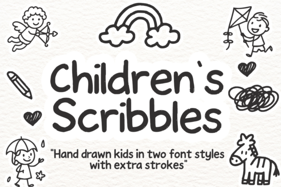 Children’s Scribbles: A Playful Font That Elevates Small Business Branding