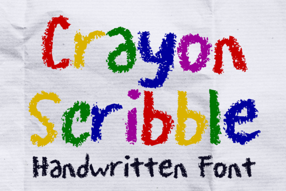 Crayon Scribble: A Playful Handwritten Font for Digital Designers