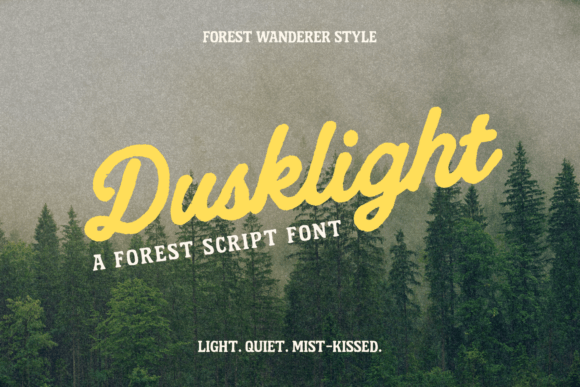 Dusklight Font: Retro Script Charm for Handmade Labels