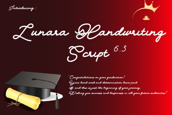 Elegant Handwriting Font for Crafters: Lunara Script 6.3