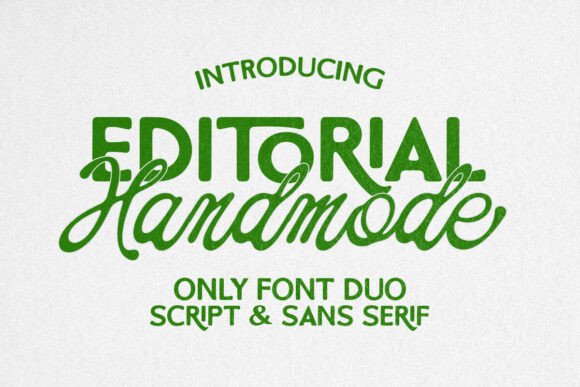 Handmode Editorial Duo: A Playful Font for Web Design