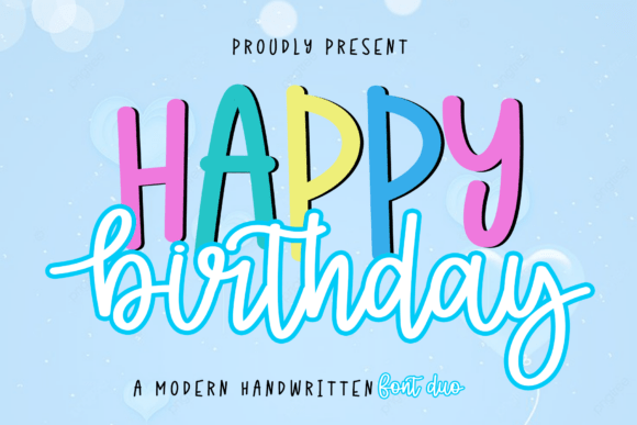 Happy Birthday Duo: A Playful Font That Elevates Your Brand