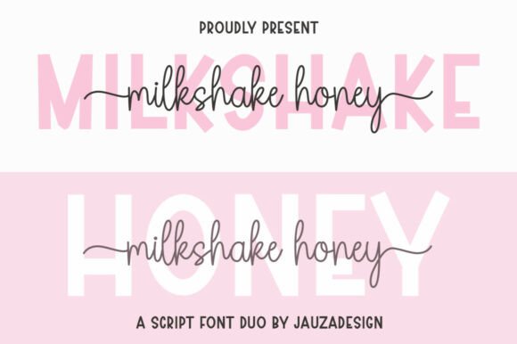 Milkshakehoney: A Handwritten Font Duo That Brings Elegance to Every Maker’s Project