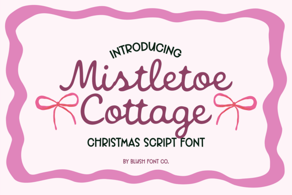 Mistletoe Cottage Font for Editorial Design
