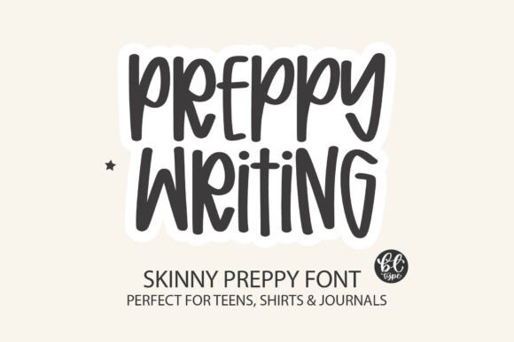 Preppy Writing: A Trendy Handwritten Font for Modern Branding