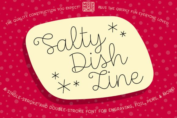 Salty Dish Line Font: A Handwritten Touch for Business Branding