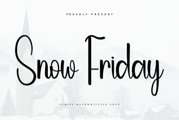 Snow Friday Font: A Handwritten Typeface for Makers