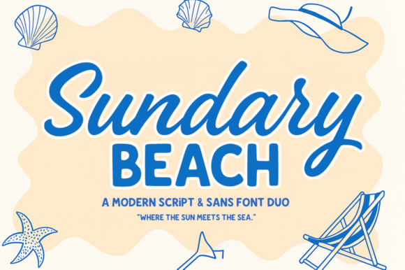 Sundary Beach Duo: A Modern Script Sans Font for Web Designers