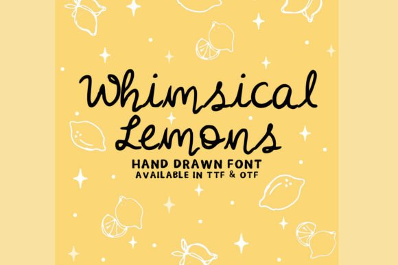 Whimsical Lemon Font for Playful Web Design