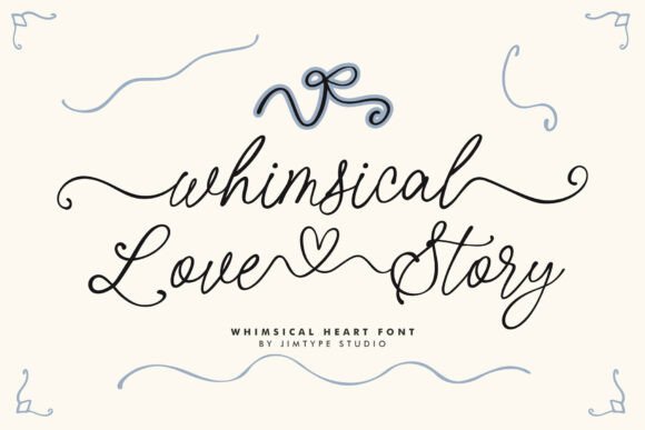 Whimsical Love Story Font for Editorial Design