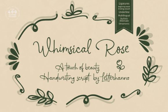 Whimsical Rose Font: Elevating Boutique Web Design