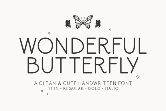 Wonderful Butterfly: A Handwritten Font That Elevates Modern Web Design