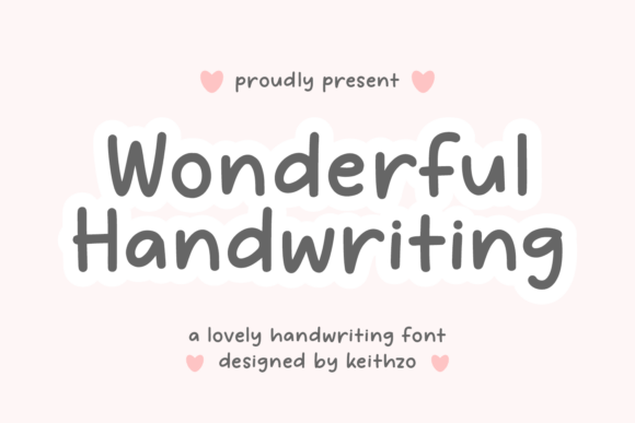 Wonderful Handwriting: A Versatile Script Font for Crafters and Sellers